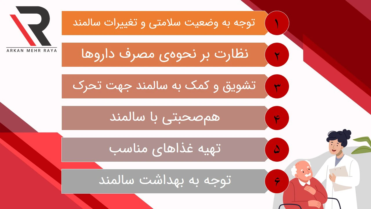 نگهداری از سالمند شبانه روزی در منزل